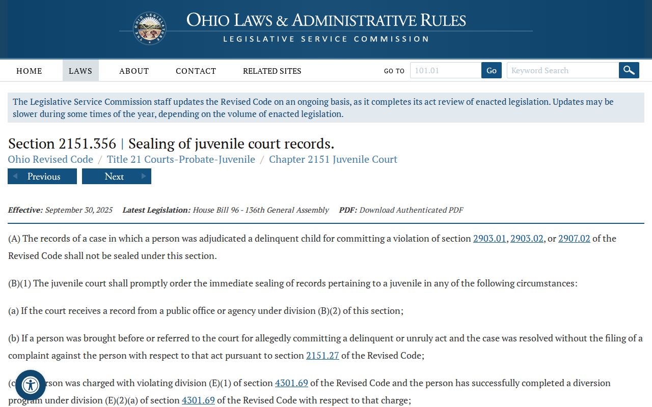 Hardin County court records juvenile sealing statute