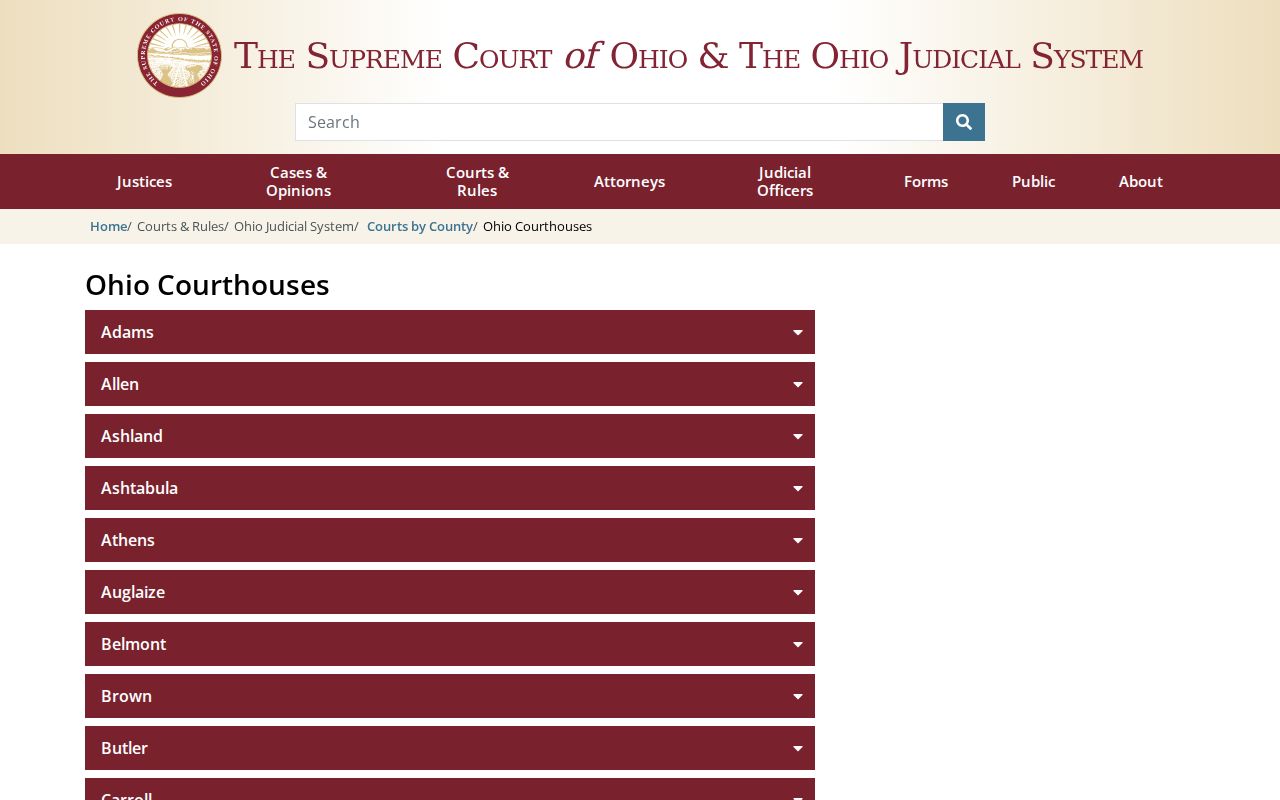 Hardin County court docket courthouse history at One Courthouse Square