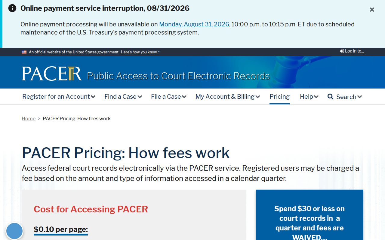 Mount Victory court docket for Hardin County source image for PACER federal docket access